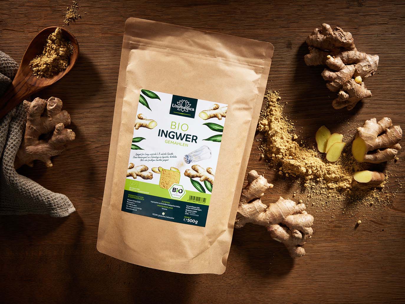 Gingembre moulu BIO - 500 g - par Unimedica